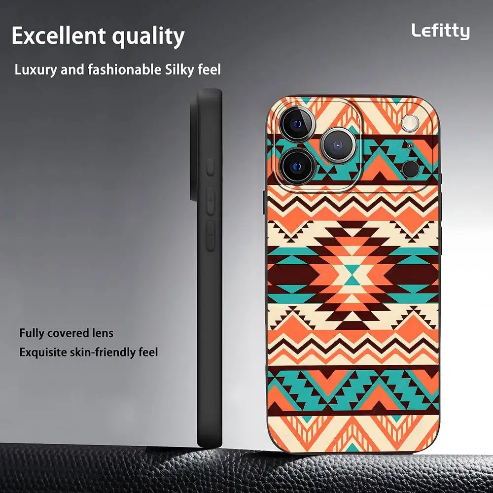 الأزياء بوهيميا اللوحة حالة الهاتف آيفون 17 16 15 14 13 12 11 برو ماكس زائد البسيطة الأسود متجمد لينة شل فوندا #3