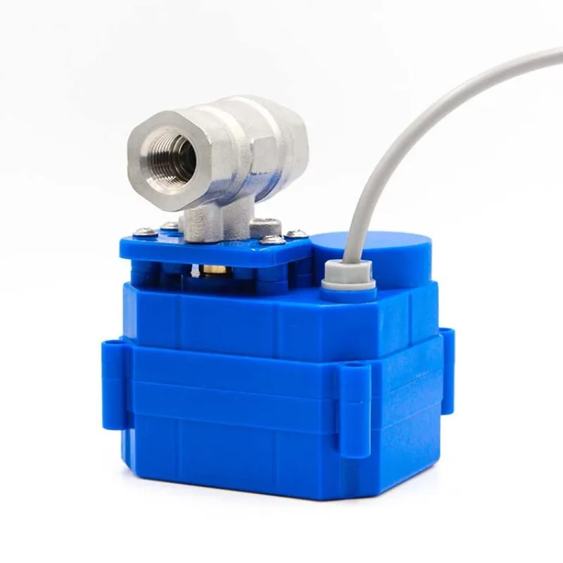 DN8 DN15 SS304 Mini Motorized Ball Valve 1/4