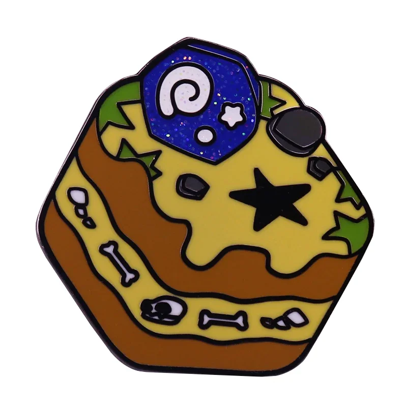 Sweet Cake Enamel Pin Game Movie Inspired Birthday Cakes Brooches Dessert Sweets Lovers Gift view 5