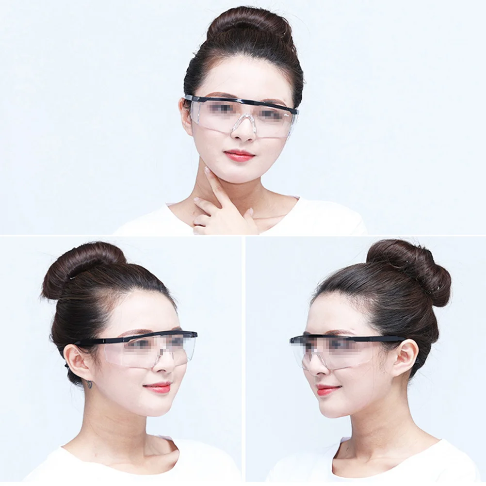 

2Pcs Safety Goggles Uv Protection Anti Wind Dust High Impact Resistance for Cycling Riding Driving Hiking Black