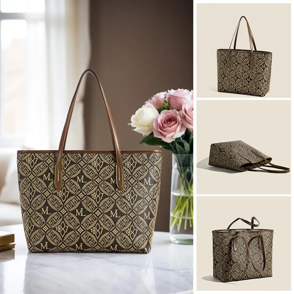

Fashion Brand Handbag New Large Capacity Shoulder Bag High-end Women's Bag For Commuting Casual Use Versatile Tote Bag Clas A3b1