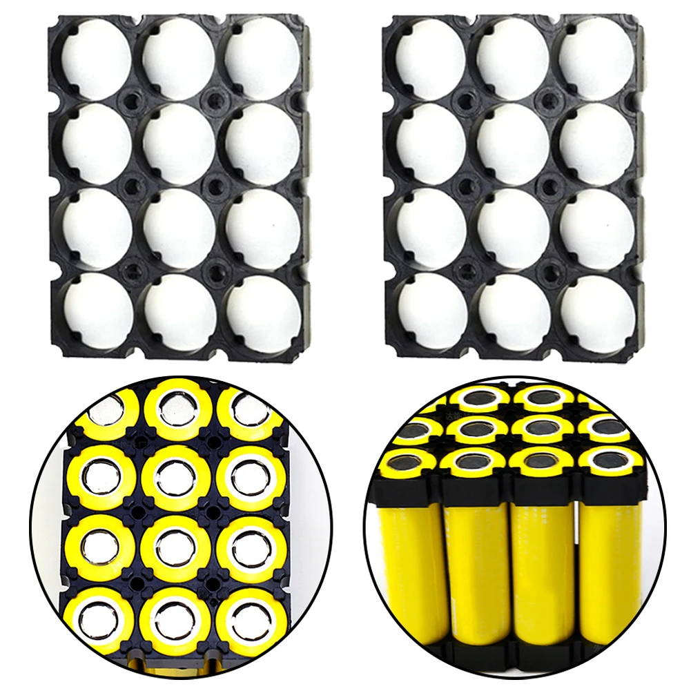 Splicing Bracket Holder Brackets Combination Bracket 21.75mm Hole 21700 Battery Holder 2pcs/Set Black DIY Useful