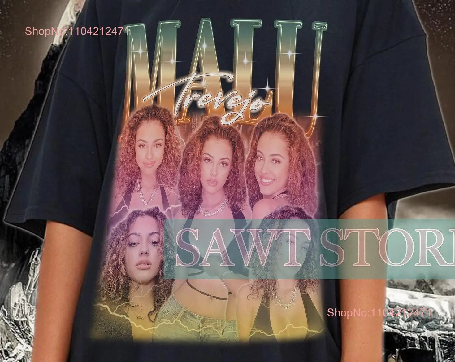 MALU TREVEJO T Shirt SweaT Retro 80's Youth Influencer Latin Singer Vintage for Fan long or short sleeves