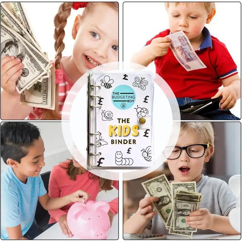 Бюджетная книга с животным узором, папка для экономии, бюджетный лист расходов, бюджетная книга, A6, конверт, папка для вызова для составления бюджета