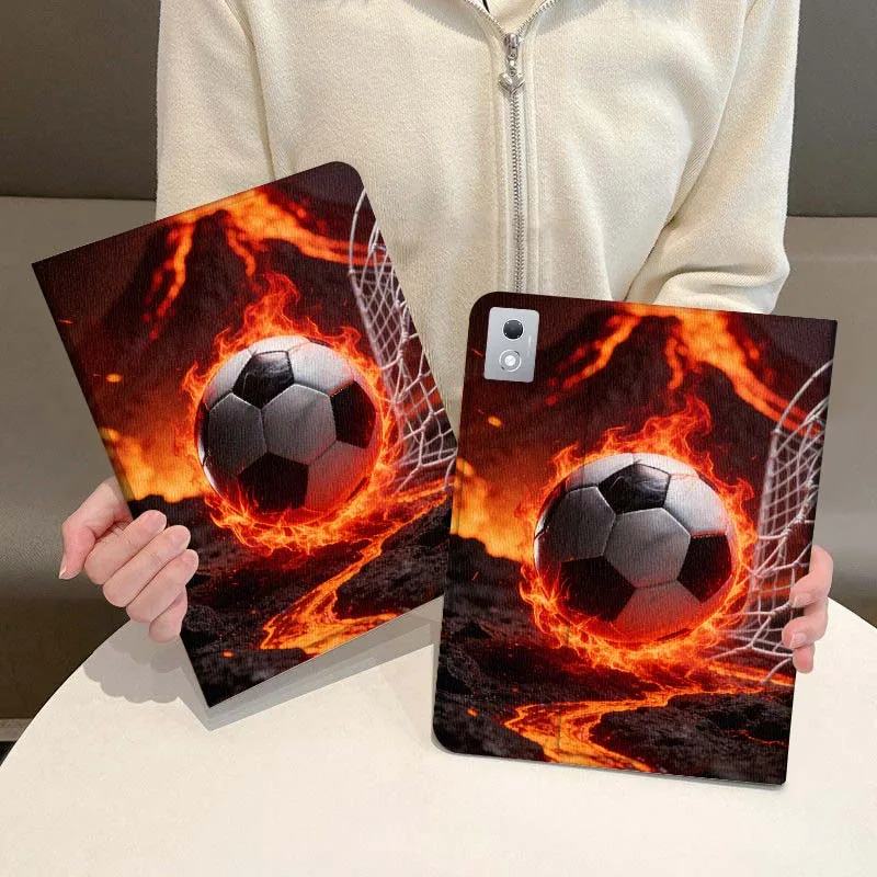 

Burning Soccer Volcano Fire Tablet Case For Legion Xiaoxin Pad P12 Pro Y900 GT 2023 2025 12.1 12.7 14.5 inch