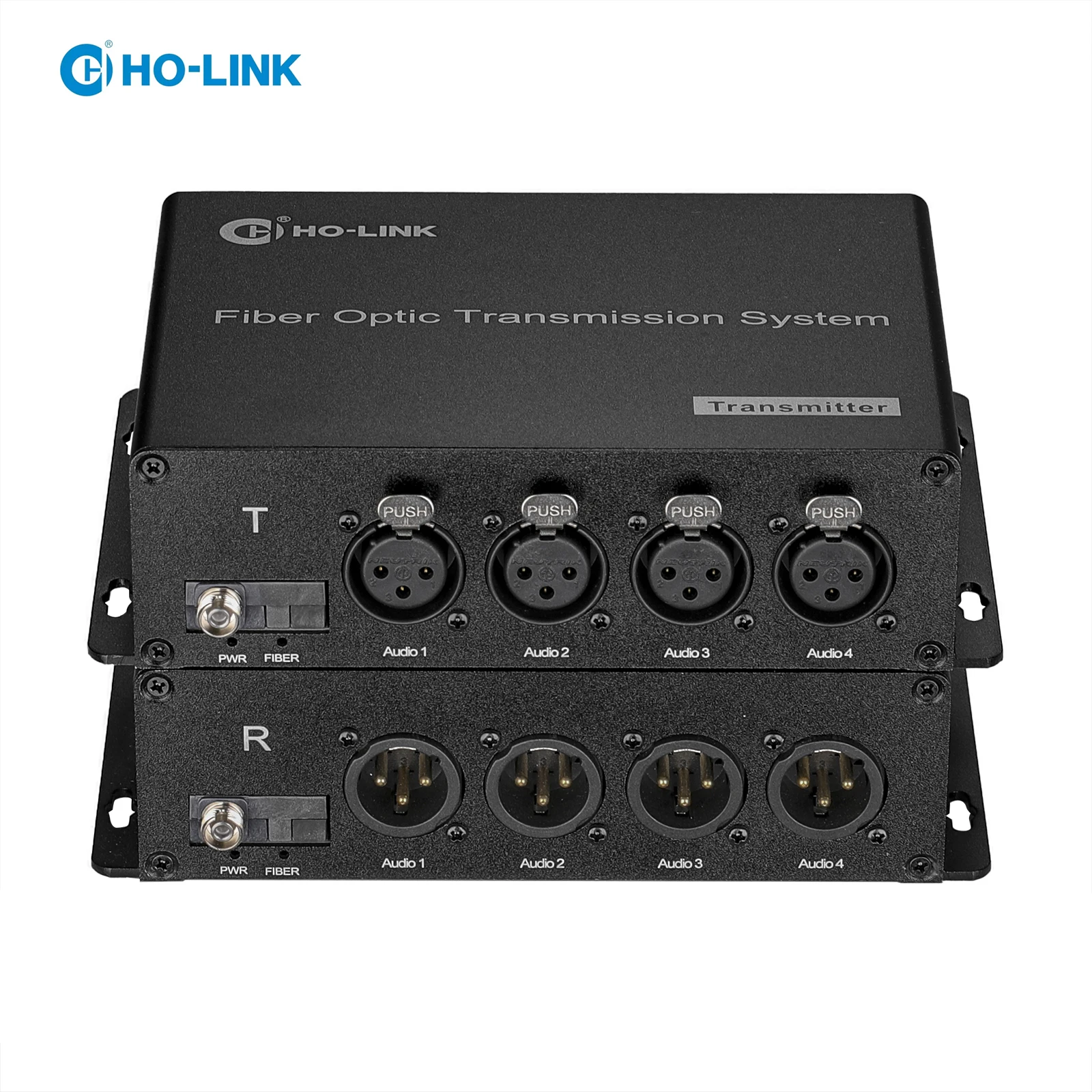 

Ho-link 4Ch Forward XLR Balance Audio Fiber Converter Broadcast standard analog balanced audio