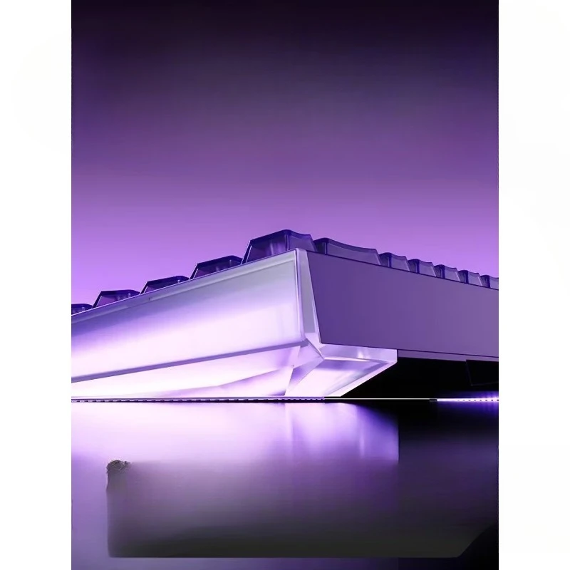 Aluminum magnetic axis keyboard RT gaming mechanical keyboard 68 keys customized wired hot swap