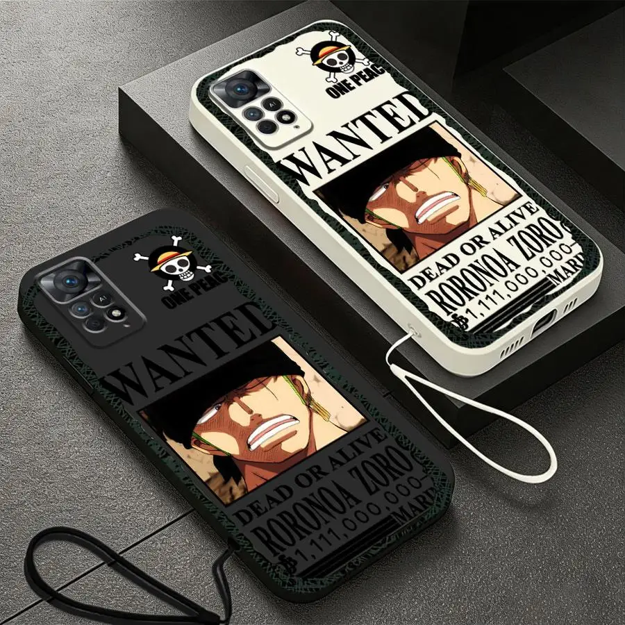 Anime Ones Pieces Zoro Phone Cover Case for Xiaomi Redmi Note 15 Pro Plus 9 10 Lite 12S 12 Note 14 13 9S 8 11 14 11S