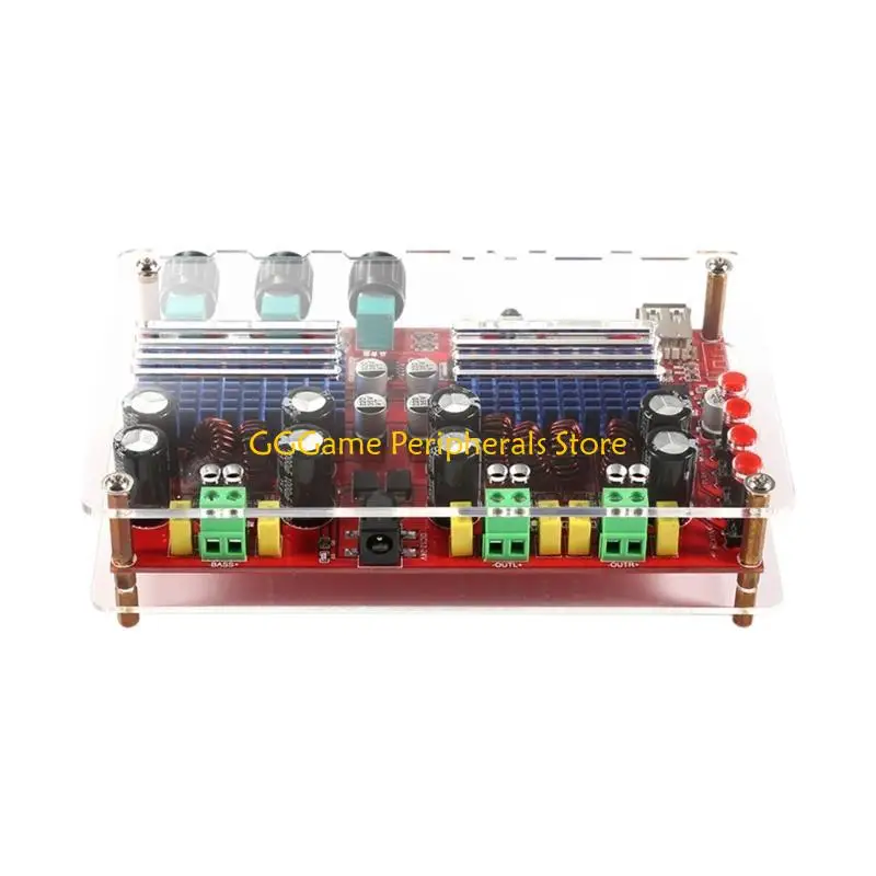 U55B TPA3116D2 Amplifiers Board DC12V 24V Double Channel Digital Amplifiers Wireless 2.1 Amplifiers