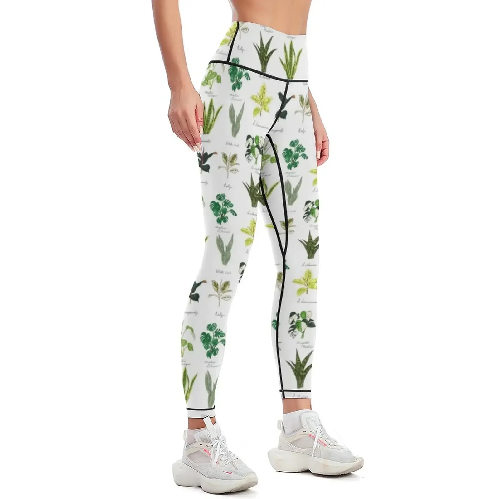 Plants I Like - Clear Background Leggings Women's push up sportswear for gym Women's sports gym's clothing Womens Leggings