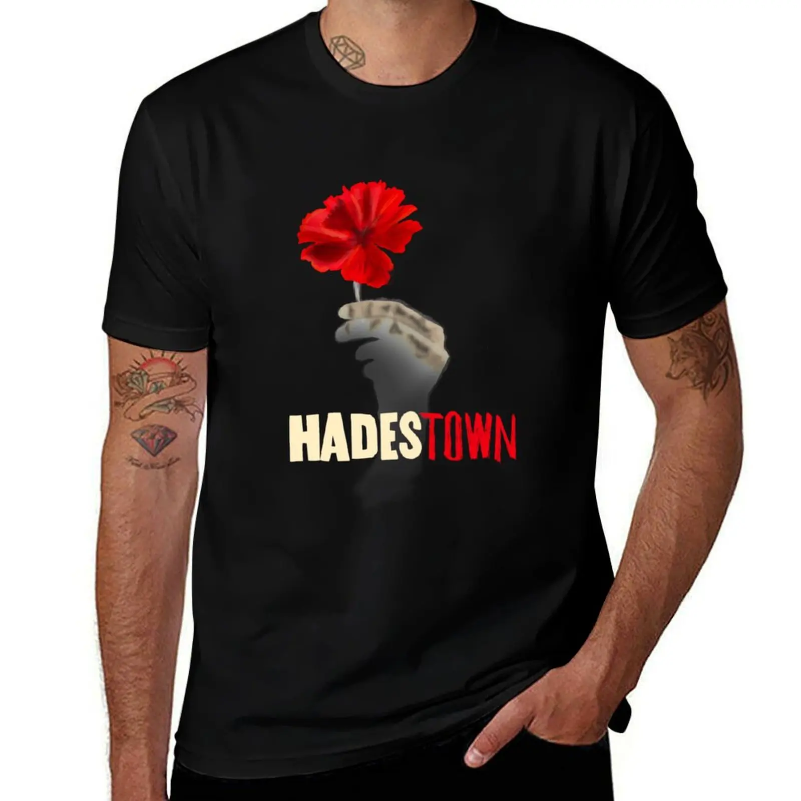 

Hadestown T-Shirt black cotton t-shirt plain for man package t shirt men 100% cotton luxury brand T-Shirt