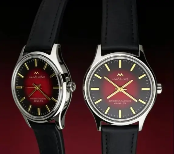 Gradual Change Red Dial, Manual Mechanical Watch
