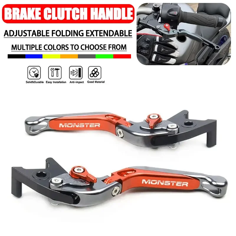 

FOR Ducati Monster Series M400, M600, M620, M750, M750IE, M900 with Folding Extendable Brake and Clutch Levers Enhanced Control