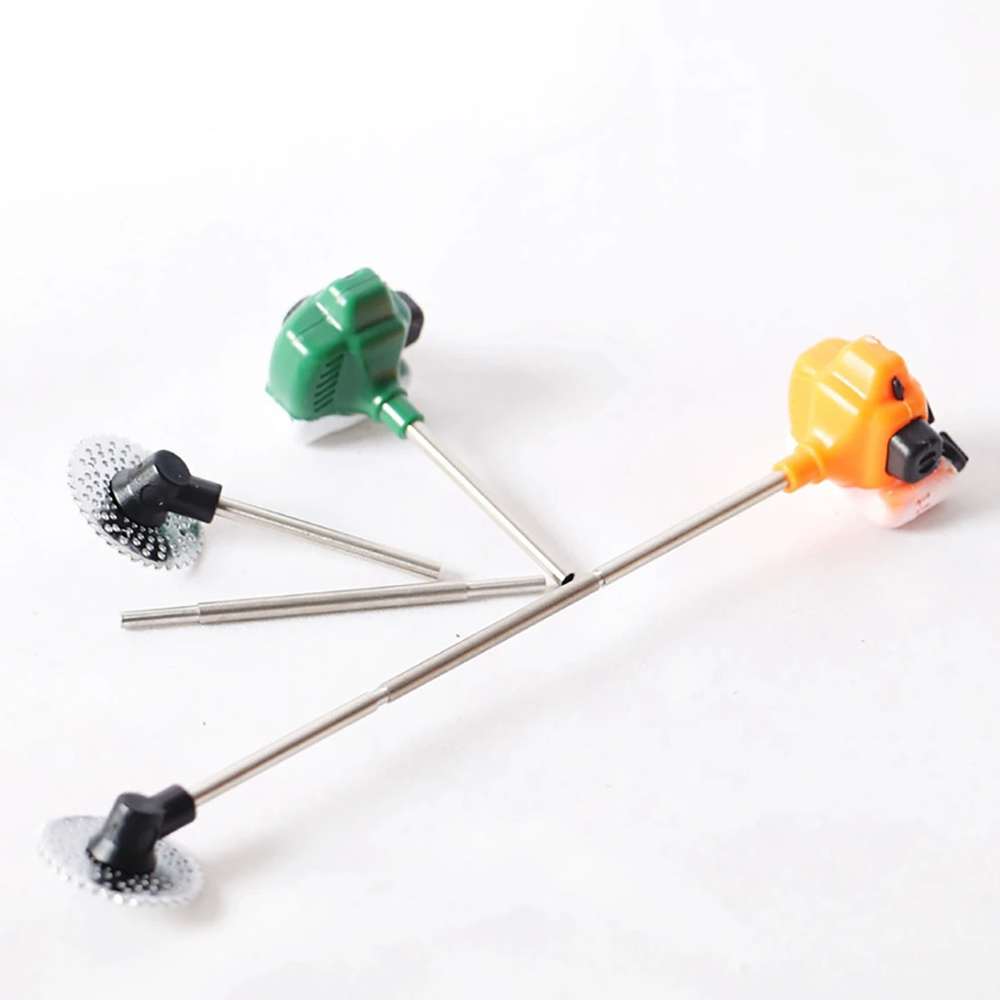 1:12 Lawn Mower Model Simulation Repair Tool Dolls Houses Miniature Furniture Garden Tools Accessories,Orange image 3