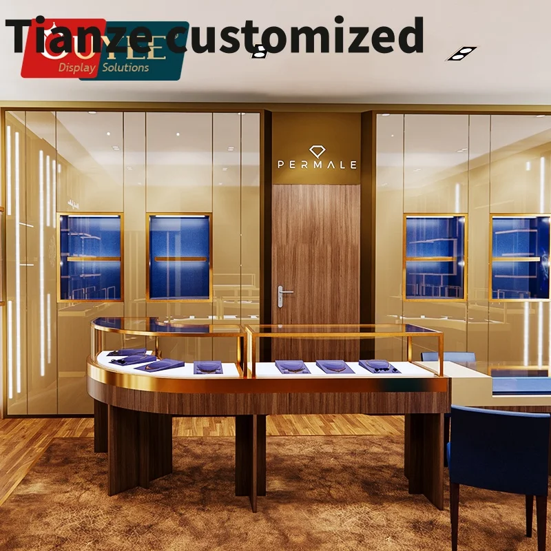 

Customized-Mall jewellery kiosk design customized retail shopping mall jewelry kiosk modern elegant glass kiosk showcase design