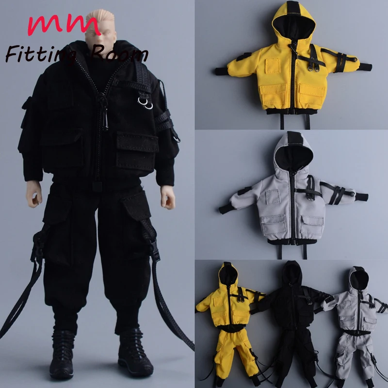 

1/12 scale male soldier doll hoodie jacket work pants 6'' Notaman VToys NW Soldier Action Figure Body Doll