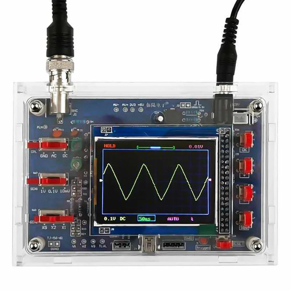 DIY Digital Oscilloscope Electronic Kit with 2.4-inch HD Display Compatible with STM32F103C8T6 DIY Soldering Kit Electronic 3.3V