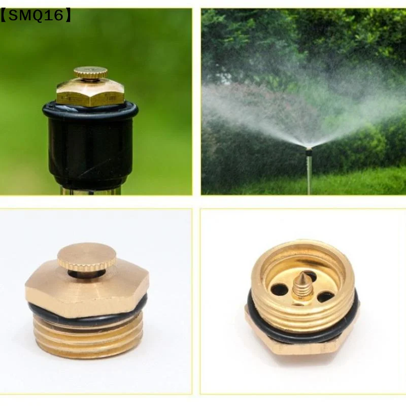 Brass Adjustable Garden Sprinkler Nozzle Set Multi Pattern Water Spray Nozzle For Lawn Irrigation Patio Plant WateringSMQ