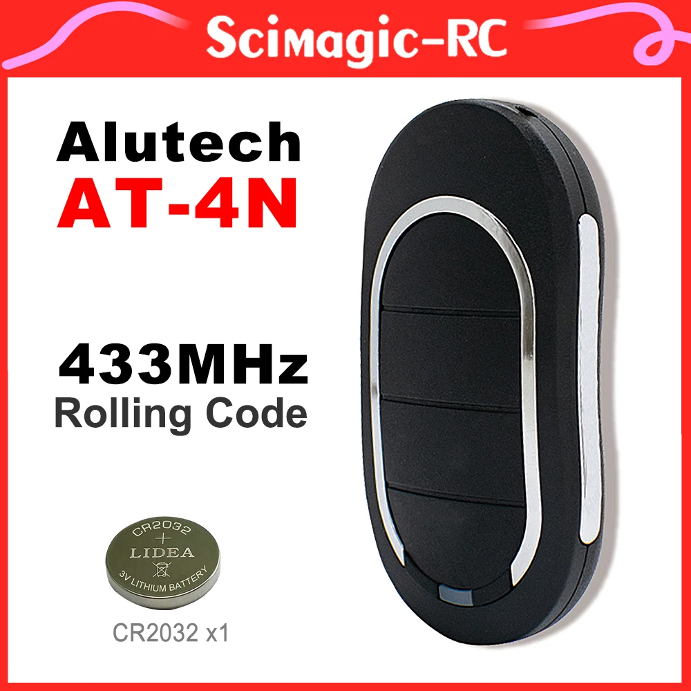 2024 più economico Alutech AT-4N telecomando per porta da Garage 433.92MHz Rolling Code/codice dinamico AT4N trasmettitori barriera portachiavi