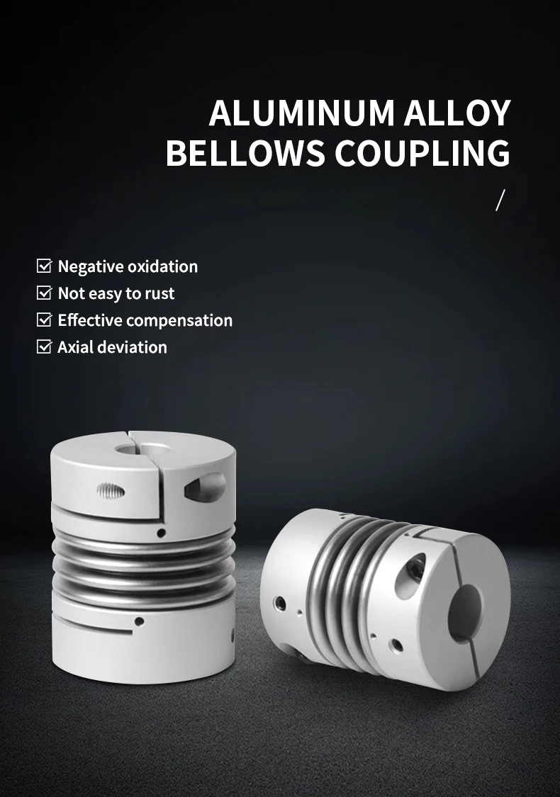 Faltenbalg Kupplung Schritt Servomotor Schraube Aluminium Legierung Clamp Frühling Elastische Hohe Drehmoment Koppler CPBC-40x55 CNC Teile – Detail 1