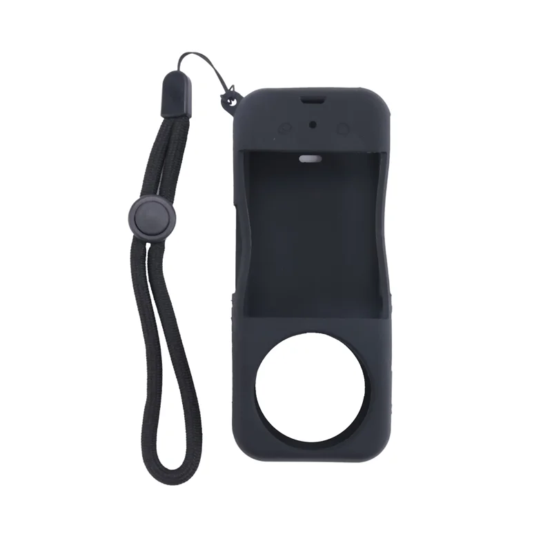 GO-For Insta360 X3 Panoramic Camera Silicone Case Lanyard Kit Lens Scratch Resistant Cover Camera Silicone Case Lanyard Set