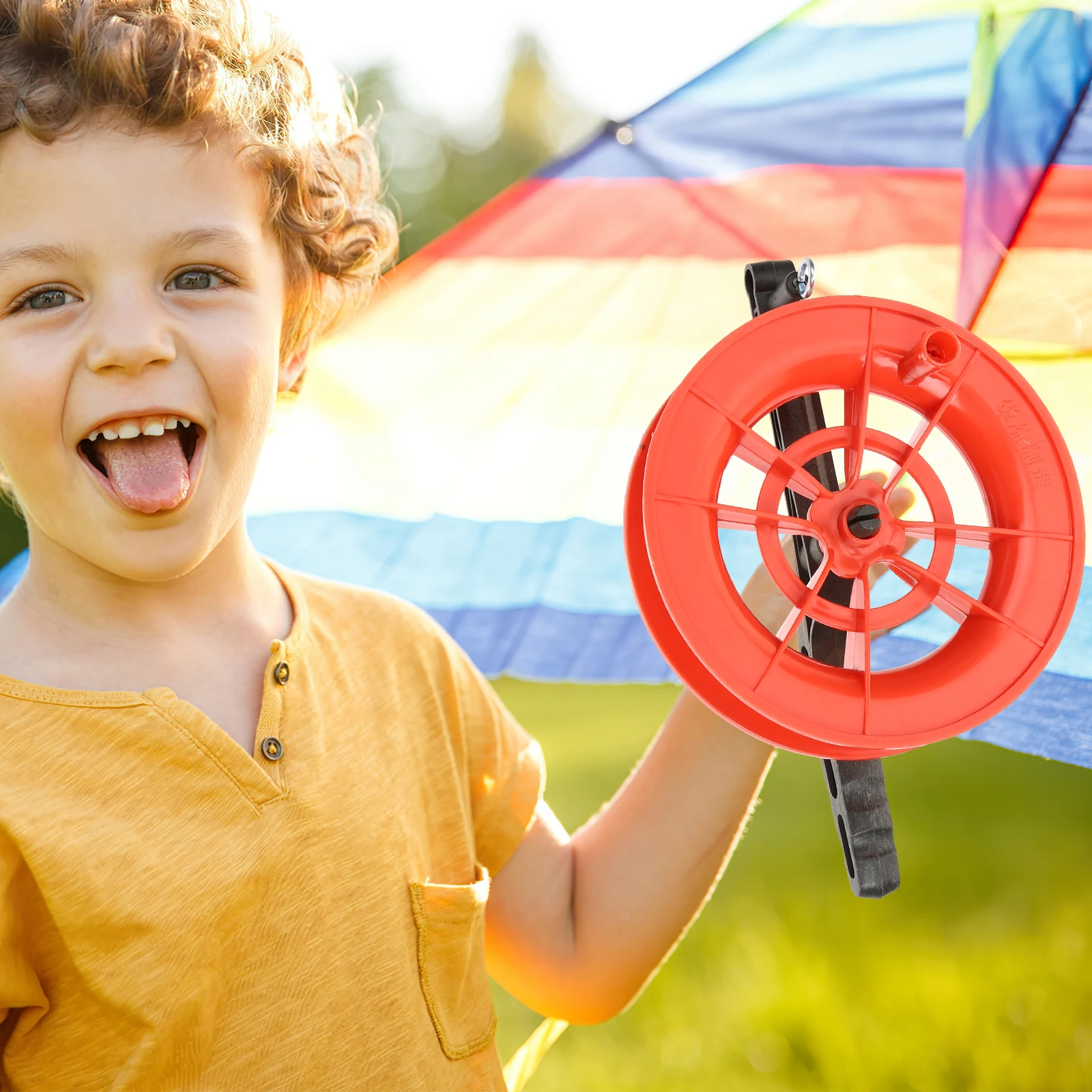 2 pçs leve localizador de pipa com corda carretel de pipa plástico eficiente acessórios para jogar