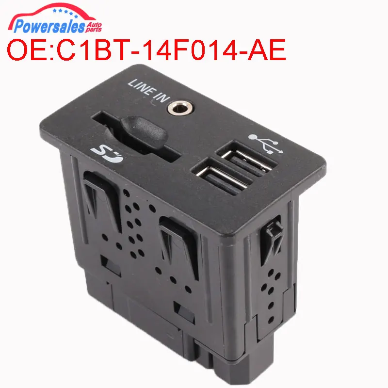 New AUX Audio Interface With SD Card Reader For Ford Fusion Explorer F-150 Ranger C1BT-14F014-AE C1BT14F014AE FL3T-14F014-AA