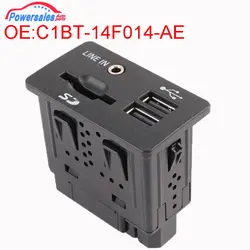 New AUX Audio Interface With SD Card Reader For Ford Fusion Explorer F-150 Ranger C1BT-14F014-AE C1BT14F014AE FL3T-14F014-AA