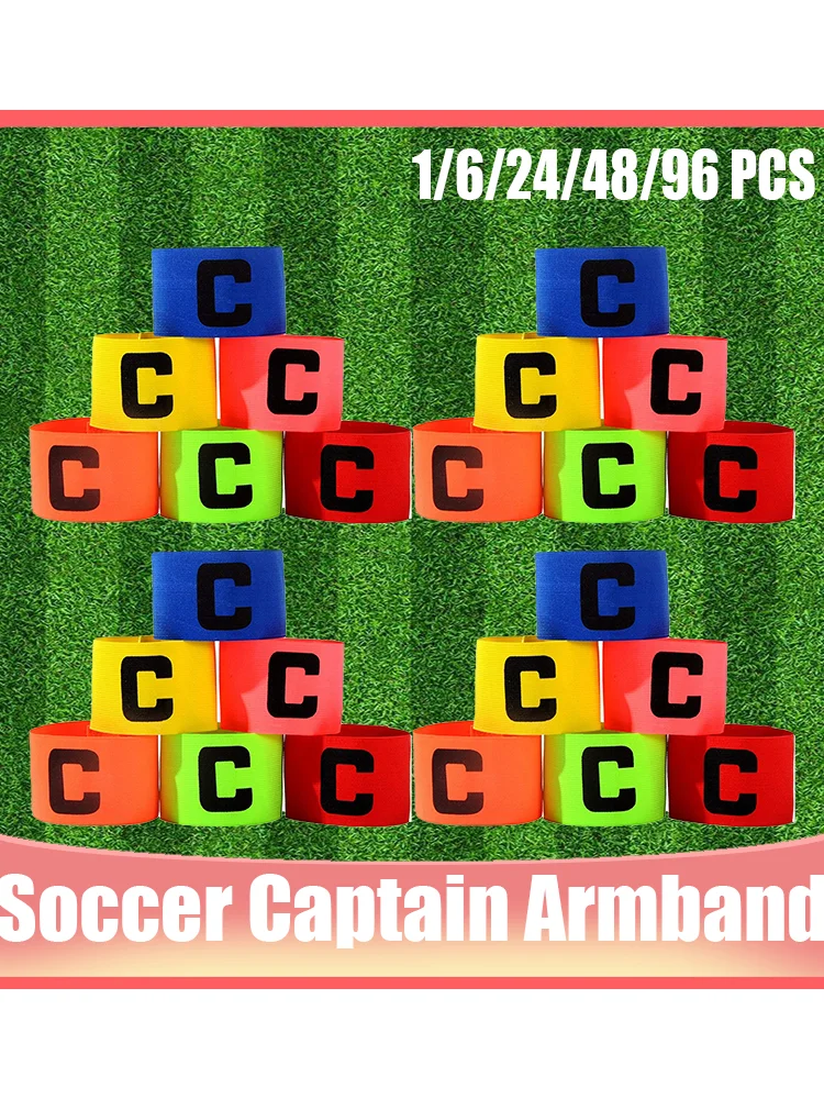 24/48/96 enfants adultes Football capitaine brassard Football brassard Leader compétition cadeau Football capitaine groupe brassard Football