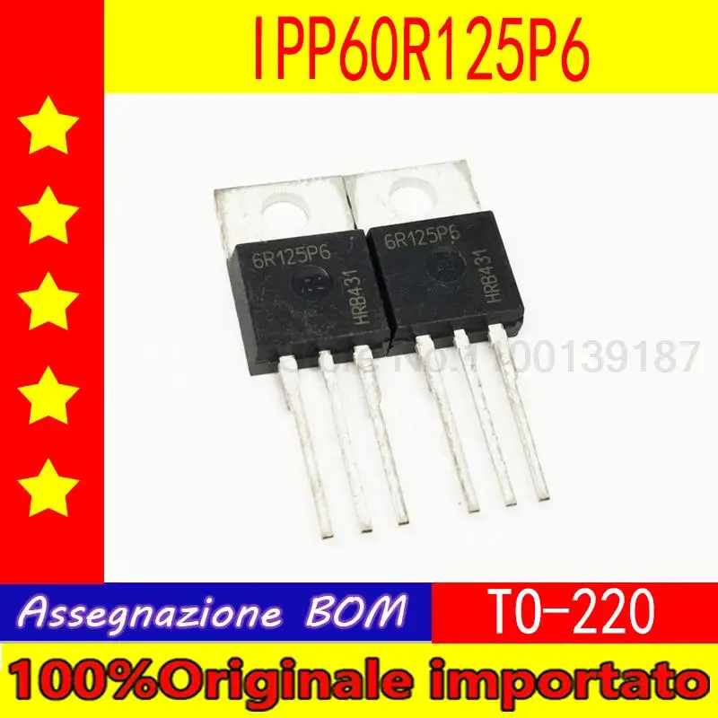 

10pcs/lot 6R125P6 IPP60R125P6 TO-220 IPA60R125P6 TO-220F IPW60R125P6 TO-247 transistor