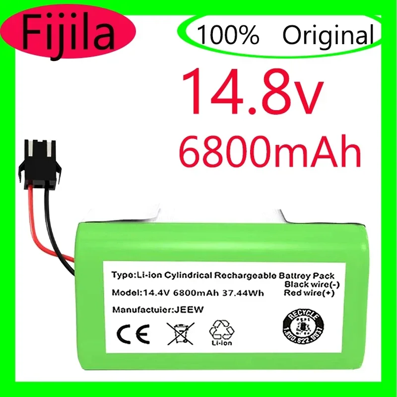 4S1P 14.4V 6800Mah Li-Ion Batterij Voor Conga Excellence 990 1090 Ecovacs Deebot N79S N79 DN622 Eufy Robovac 11 11S 12 35C X500