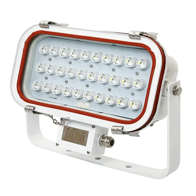 Aço inoxidável LED Flood Light para navio marinho, holofote ao ar livre, IP67 à prova d'água, TG20, outros suprimentos marinhos, 30W, 50W, 100W