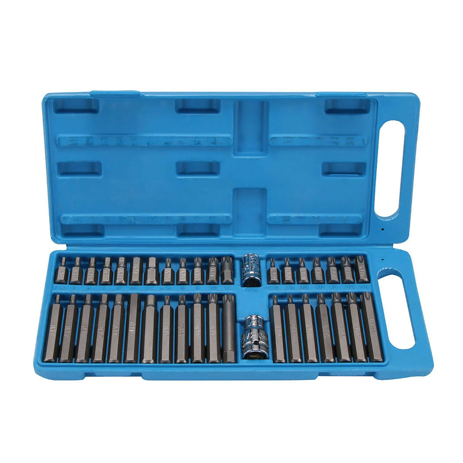 

40Pcs 1/2in 3/8in Adapter Drive Shank Hex Torx Spline Star Extension Drill Bit Socket Conversion Tool