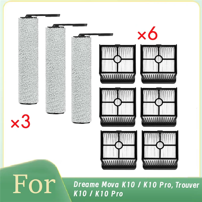 Per Dreame Mova K10 / K10 Pro/Trouver K10 / K10 Pro Robot Aspirapolvere Spazzola principale e filtri Accessori Efficienza di pulizia migliorata