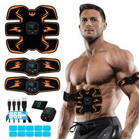 Electronic abdominal muscle stimulator, USB charging device for abdomen/arms/legs, abdominal muscle trainer for men and women