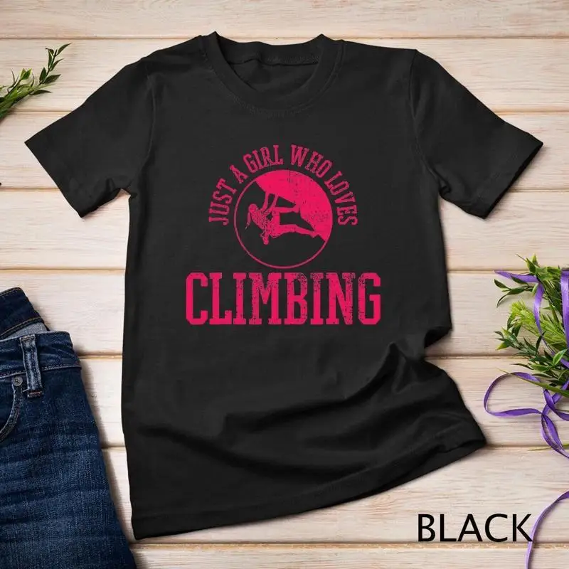 Girl Rock Climbing Shirt Bouldering Tee Climber T Shirt Unisex T shirt