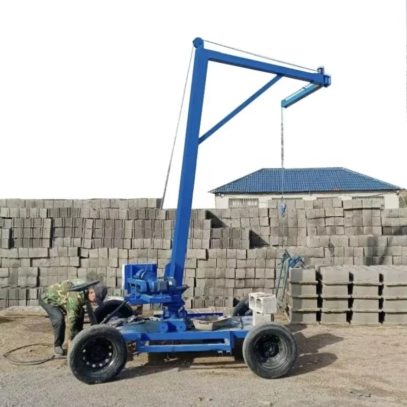 Manual concrete cement brick stacking machine