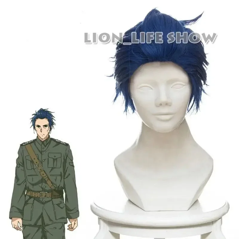 w,3;d'6.c\f/NewViolet Evergarden Gilbert Bougainvillea Men Short Straight Dark Blue Cosplay Wig OH507620252;a'5\f,8/h'