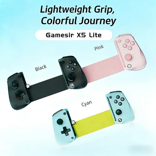 Imagen 1 del producto Controlador de juegos móvil 3C Electron para Gamesir X5 Lite, Joystick de efecto Hall para Android y Iphone, mando portátil cian, para Gam