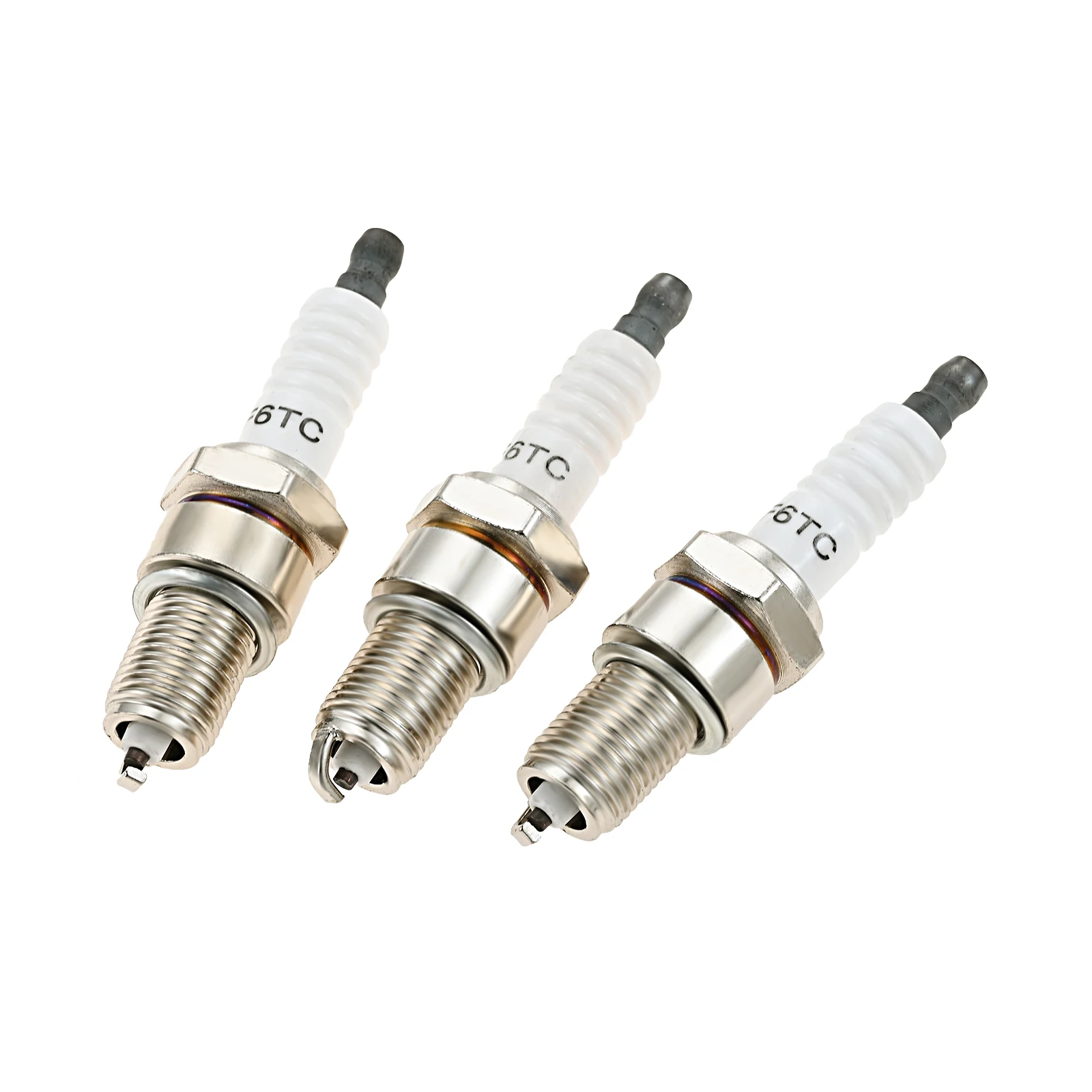 3Pcs Spark Plugs Accessories Fit For Mini Bike Go Kart Golf Cart Generator Water Pump Air Compressor Small Engines Lawn Mower