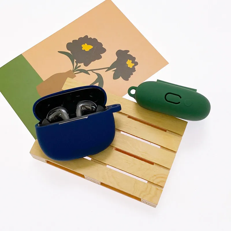 Hoạt Hình Tai Nghe Ốp Lưng Redmi Búp 4 Pro Silicone Không Dây Blutooth Tai Nghe Nhét Tai Sạc Hộp Vỏ Bảo Vệ Có Dây Buộc