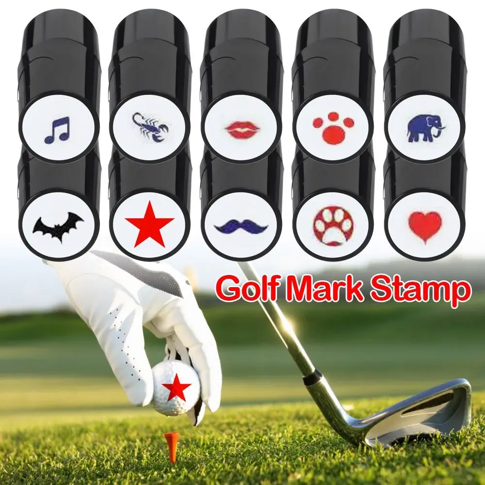 Golf Ball Stamper Stamp Marker Impression Seal Quick-dry Golf Accessories Symbol