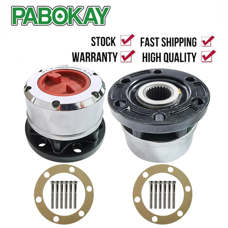 2 pieces x FOR ISUZU Jackaroo Trooper I and II Ssangyong Korando GMC Luv 4x4 Pick 83-86 Free Wheel locking hubs AVM432HP B044HP