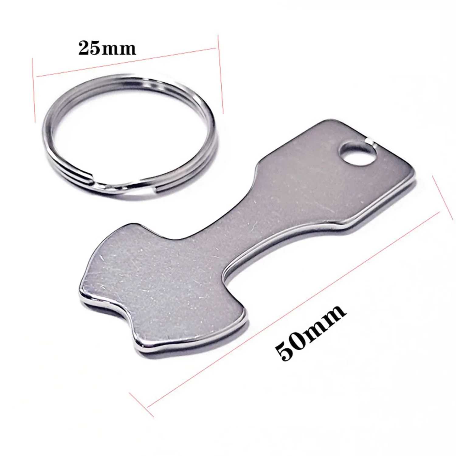 1Pcs Cart Shopping Token Trolley Key Keychain Coin Quarter Grocery Supermarket Holder Keyring Metal Ring Change Unlock Coins