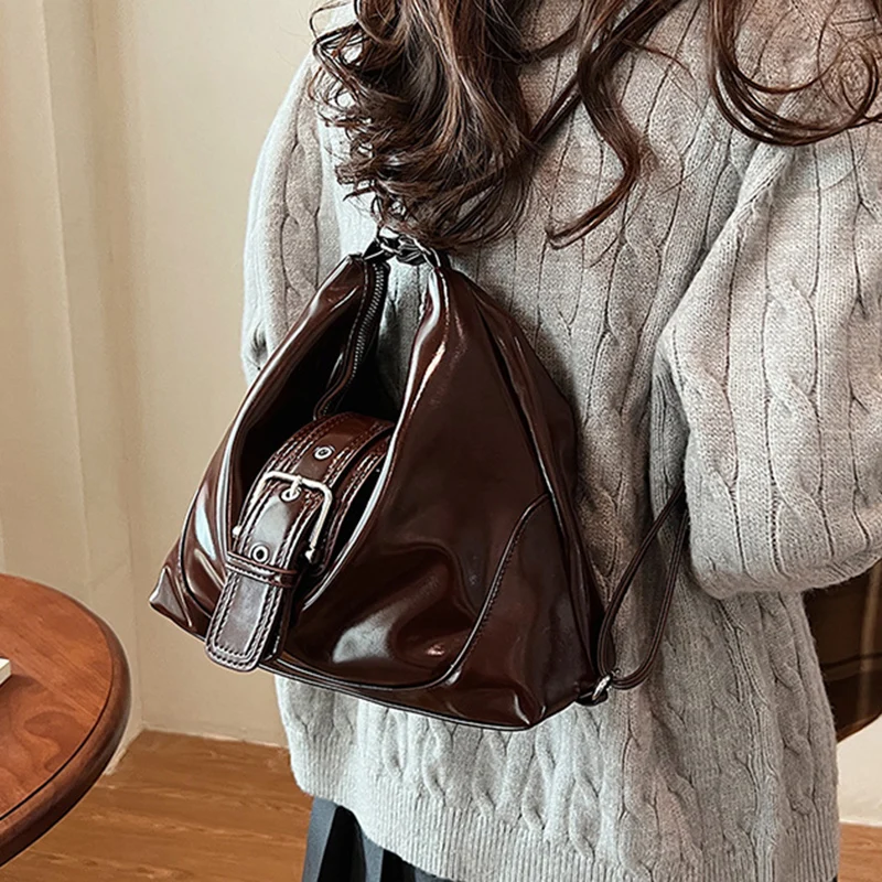 Formeki New Women Shoulder Bag Concise Retro Ins Fashion Luxury Design Ladies Female Bag Backpack Woman