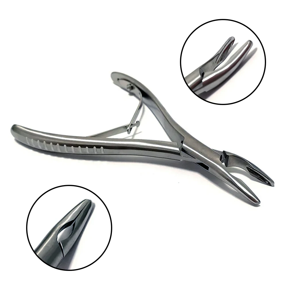

1 Pc Dental Curved Bone Rongeur Forceps - Orthodontic Surgical Instrument, Dental Plier for Oral Surgery Tools