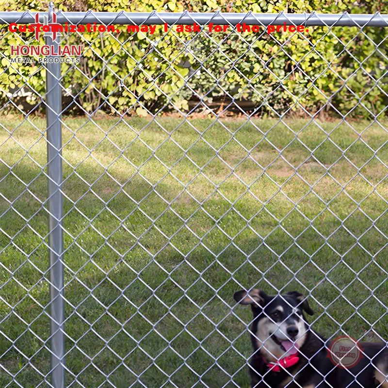 

custom.Stadium Fence PVC Coated Rustproof China Customized Heavy Duty Galvanized Chain Link Fence