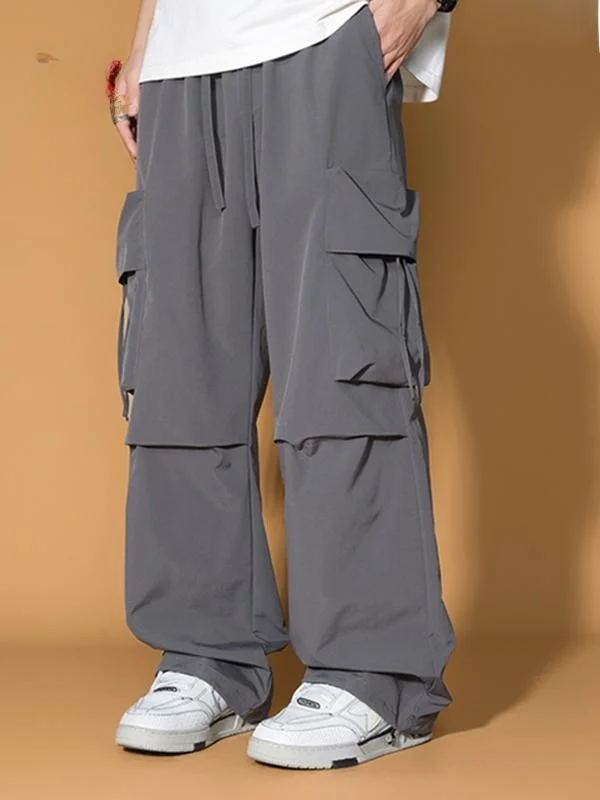 

KITH Мужская повседневная рабочая одежда Брюки Свободного покроя Длинные брюки Осень Новый Sle Полиэфирное волокно Прямые штаны Базовый цвет Молодежная мода