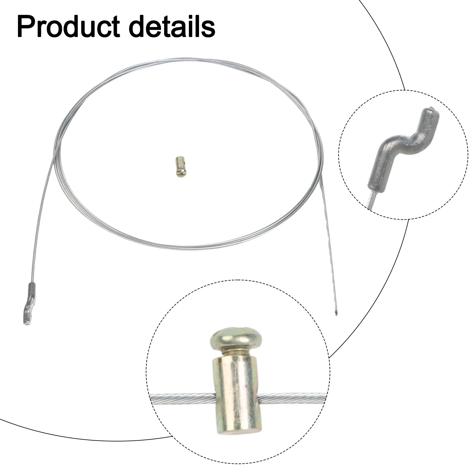 For Motorised Garden Machines Kits Cable Tie Assembly Brake Wheel Cable Drive Throttle Lawn Mower Pratical Rope Diameter 1.5mm
