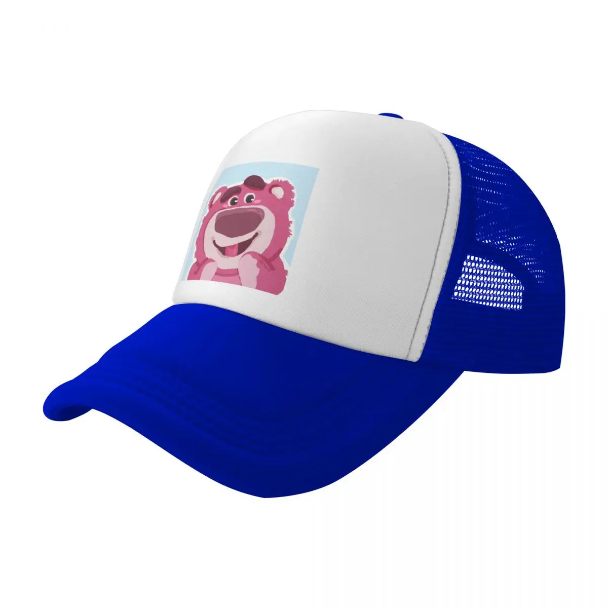 Washed Men's Baseball Cap Strawberry Bear Trucker Snapback Caps Dad Hat Disney Toy Story Lotso Golf Hats